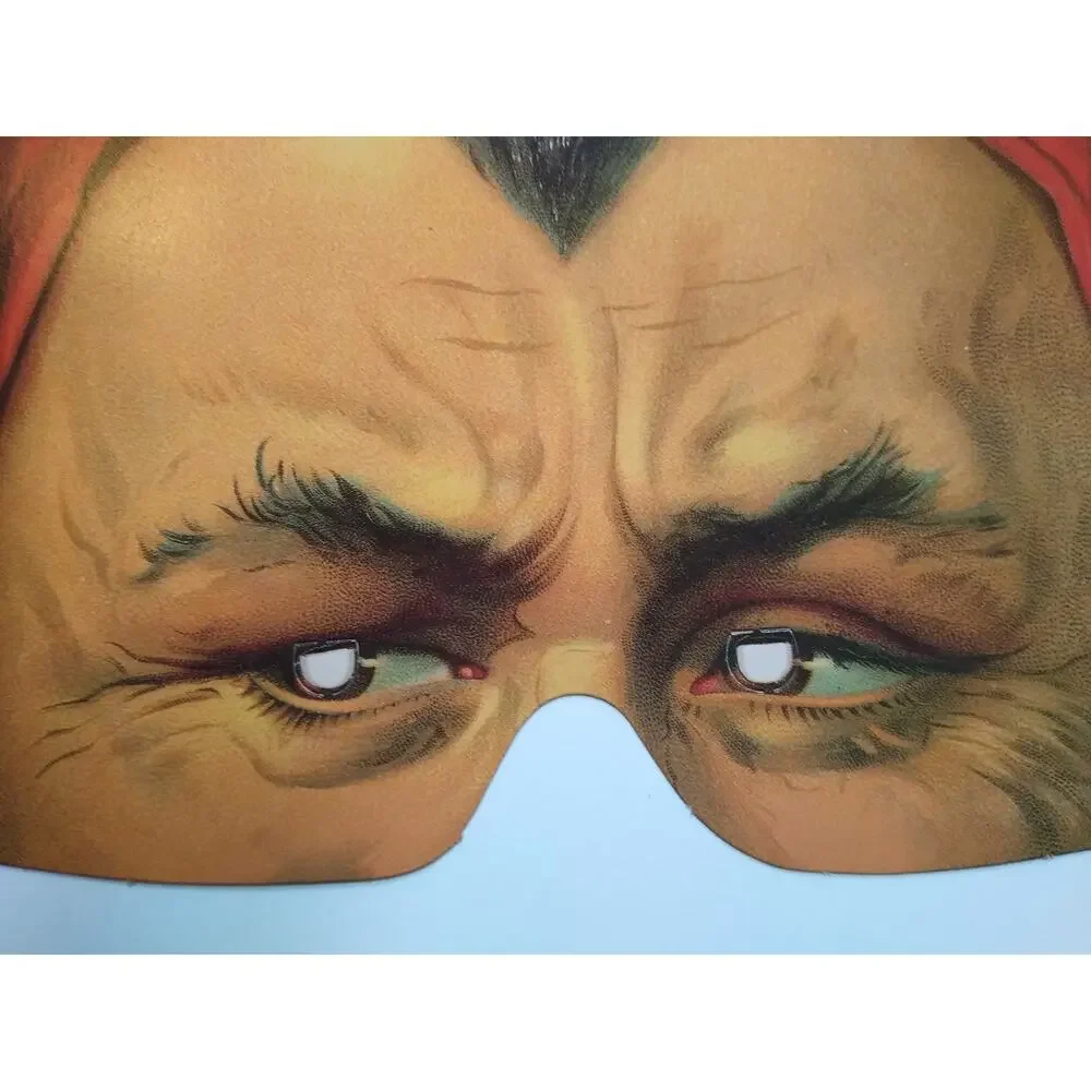Vintage Style Devil Mask Cardboard Eye Mask Halloween Costume Accessory